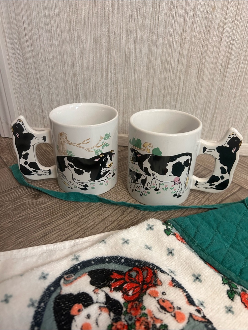 Farmhouse Cow Kitchen Towel and Mug Set - Picture 3 of 3